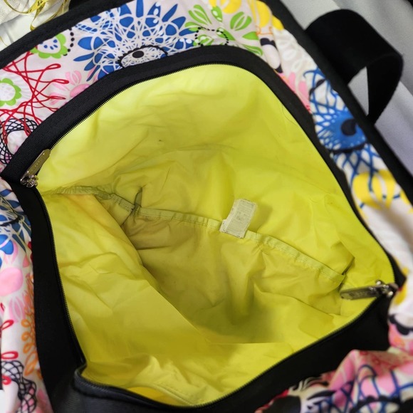 LeSportsac Medium Womens Floral Print Shoulder Travel Tote Bag Multicolor - Picture 4 of 10